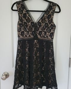 Francesca's black lace dress